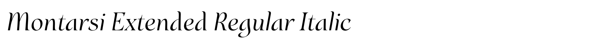 Montarsi Extended Regular Italic image